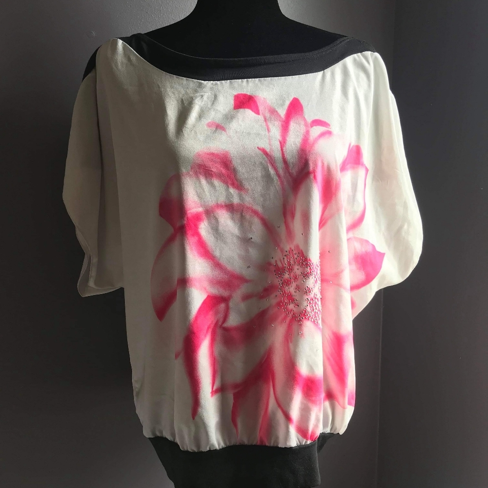 Preowned, Le Cielo short sleeve blouse, xl